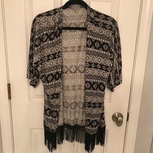 Charlotte Russe Fringe Cardigan! Size M!